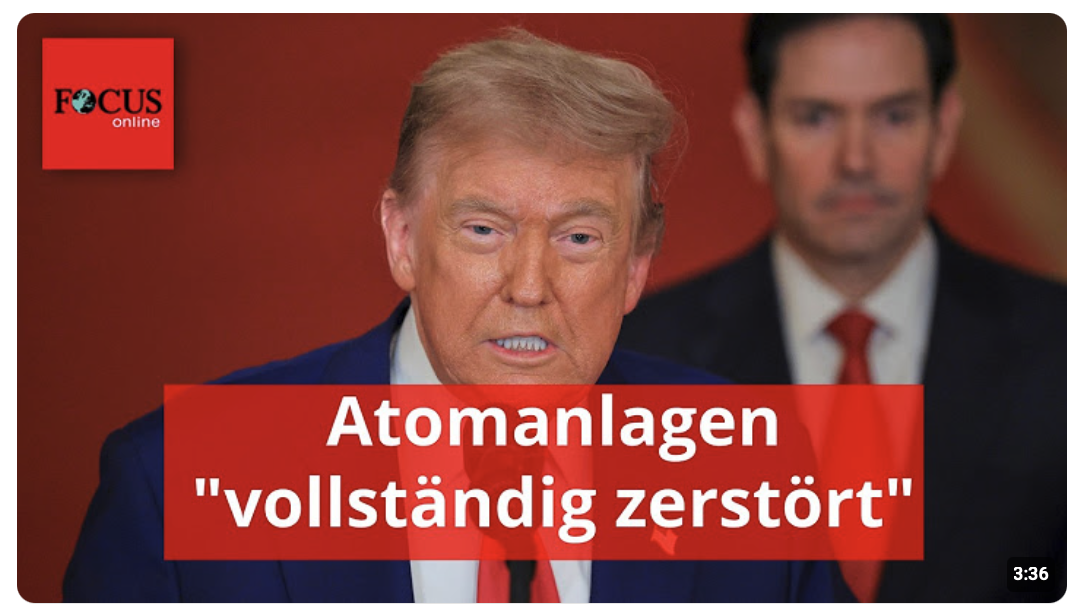 Atomanlagen „vollständig zerstört“: So erklärt Trump den Bombenangriff auf den Iran