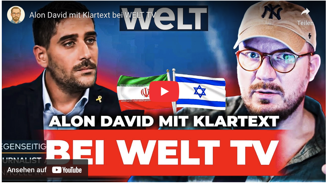Alon David mit Klartext bei WELT TV