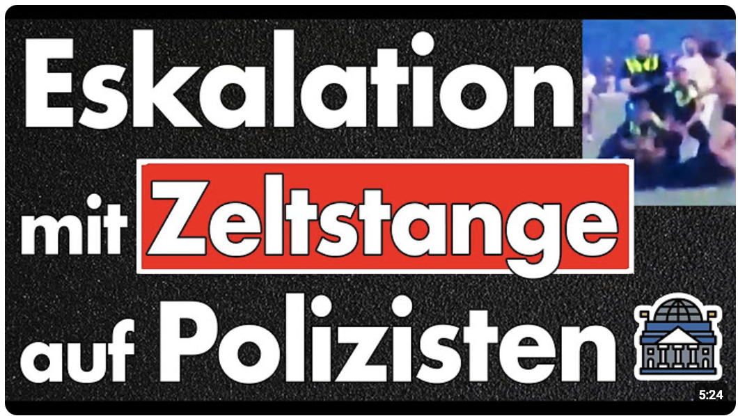 Stadtpark: Junge fast tot nach Messerattacke, Mob prügelt auf Polizisten ein, Zeltstange, Not-OP