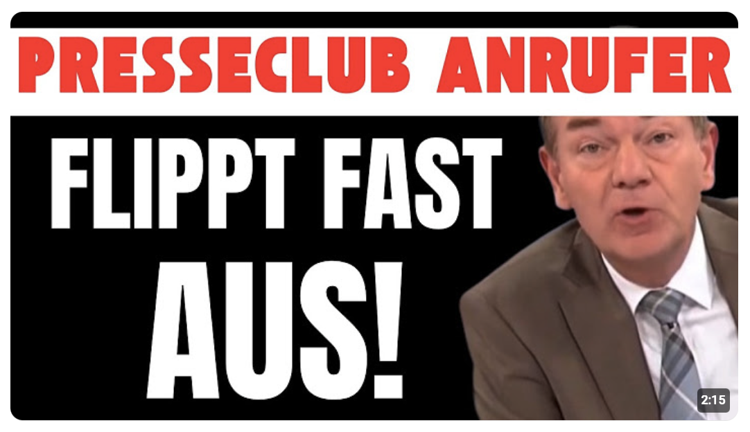ANRUFER GEORGIOS reißt dem PRESSECLUB von oben bis unten den A auf!