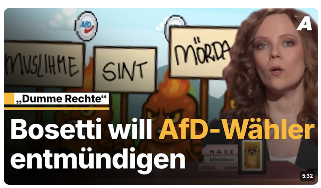 Bosetti erklärt den „dummen Rechten“ die Demokratie | Apollo Newsroom
