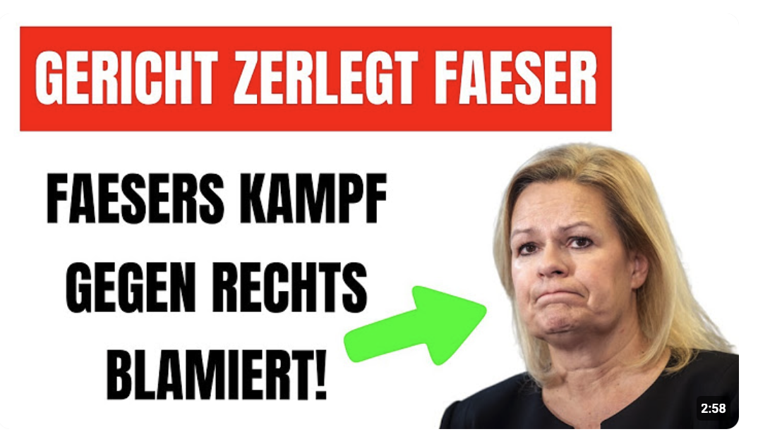 Compact gewinnt gegen Faeser – Ein Sieg für die Meinungsfreiheit!