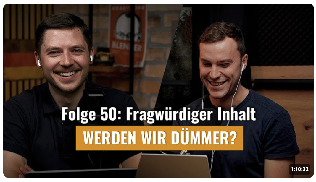 Bildungstrend im freien Fall (Fragwürdiger Inhalt 50)
