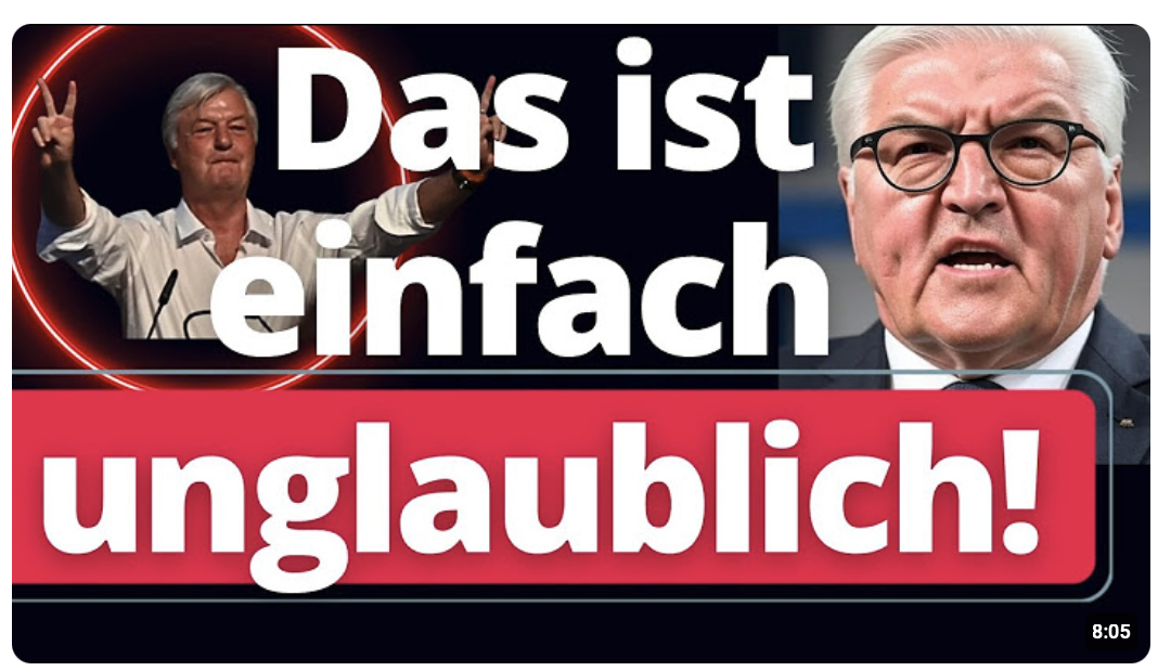 Bundes-Steinmeier stinksauer wegen Compact Freispruch!