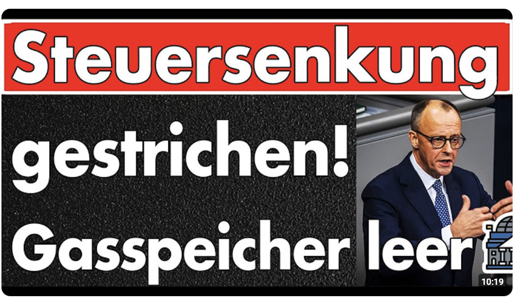 Lügner, Amateure & Versager! Koalition streicht Steuersenkung & Gasspeicher werden nicht voll