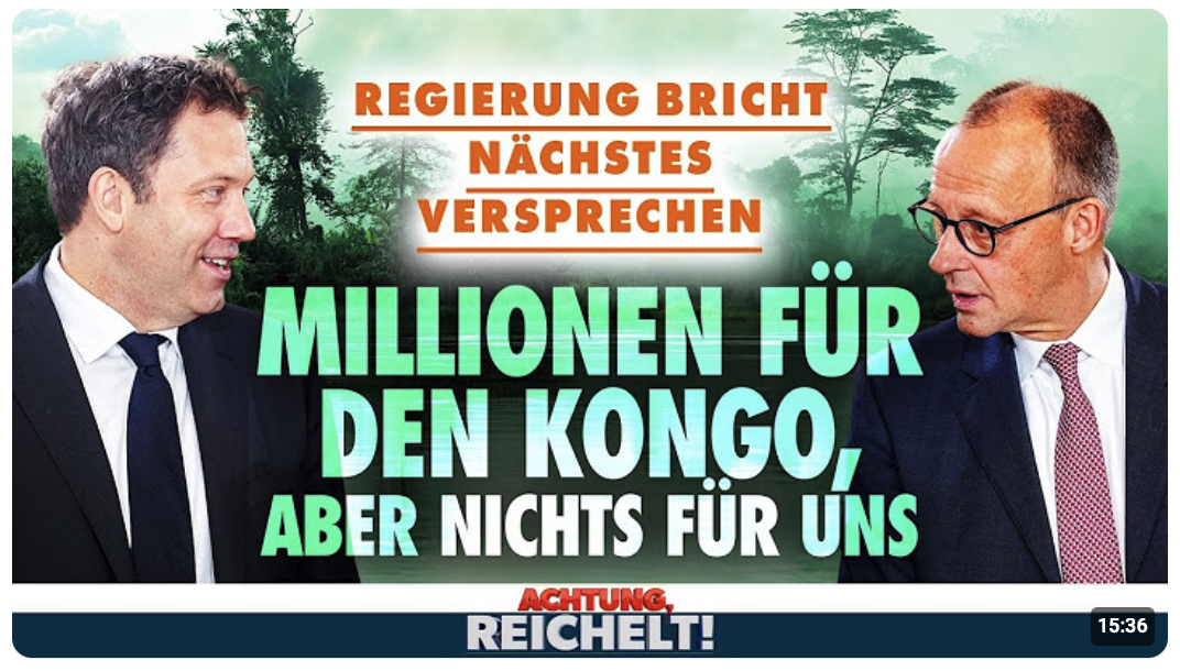 Steuersenkung für Millionen Deutsche abgesagt, aber 20 Millionen für den Kongo! 