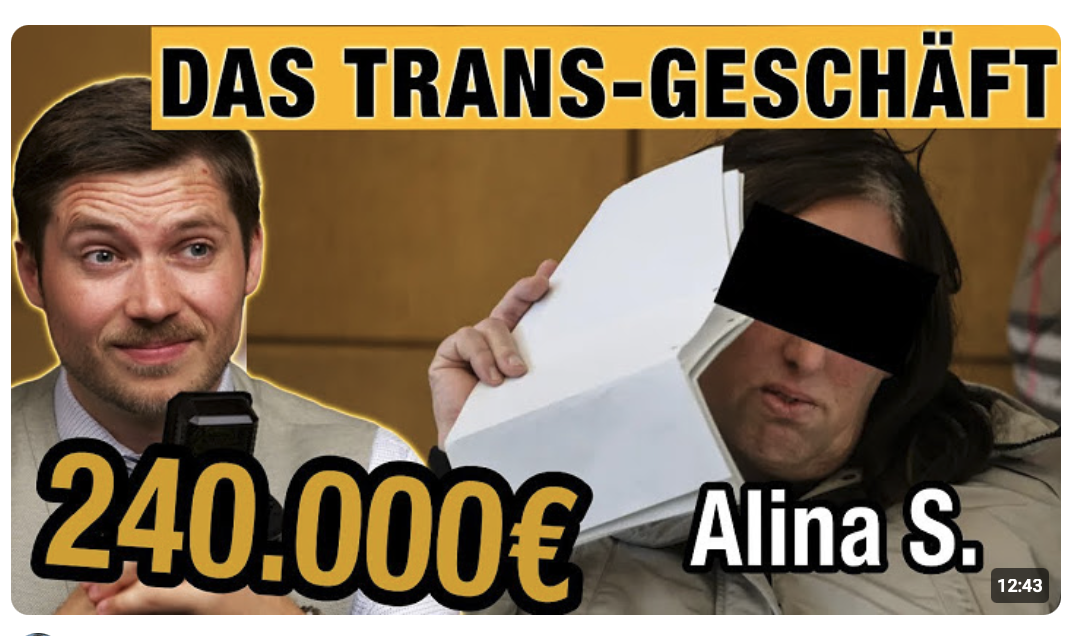 Das TRANS-Geschäftsmodell – Transfrau kassiert über 240.000€