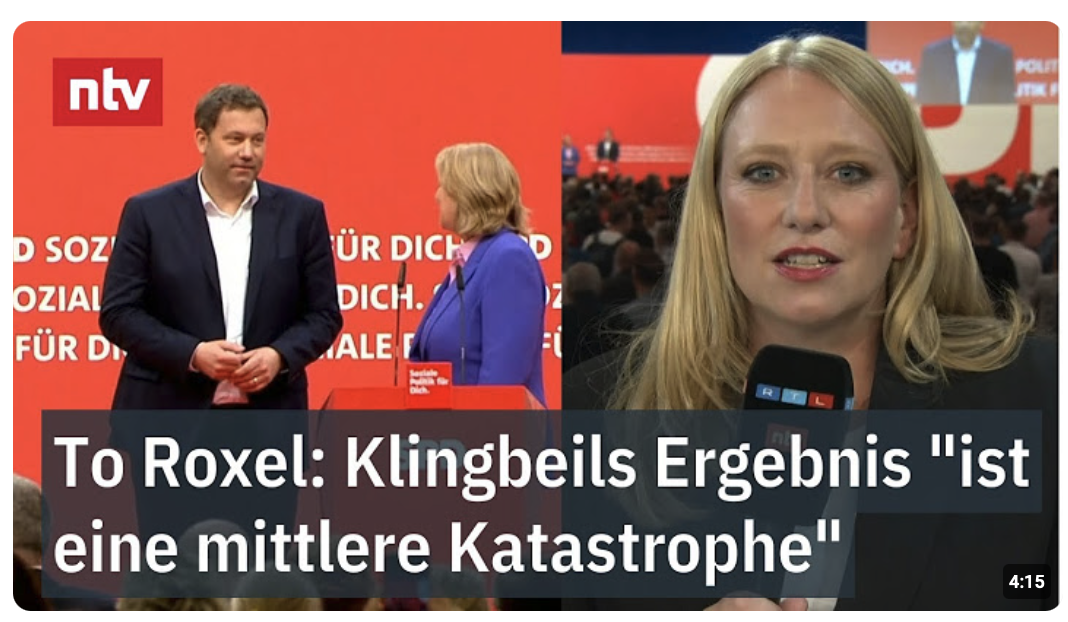 To Roxel: Klingbeils Ergebnis „ist eine mittlere Katastrophe“ – SPD straft Finanzminister ab