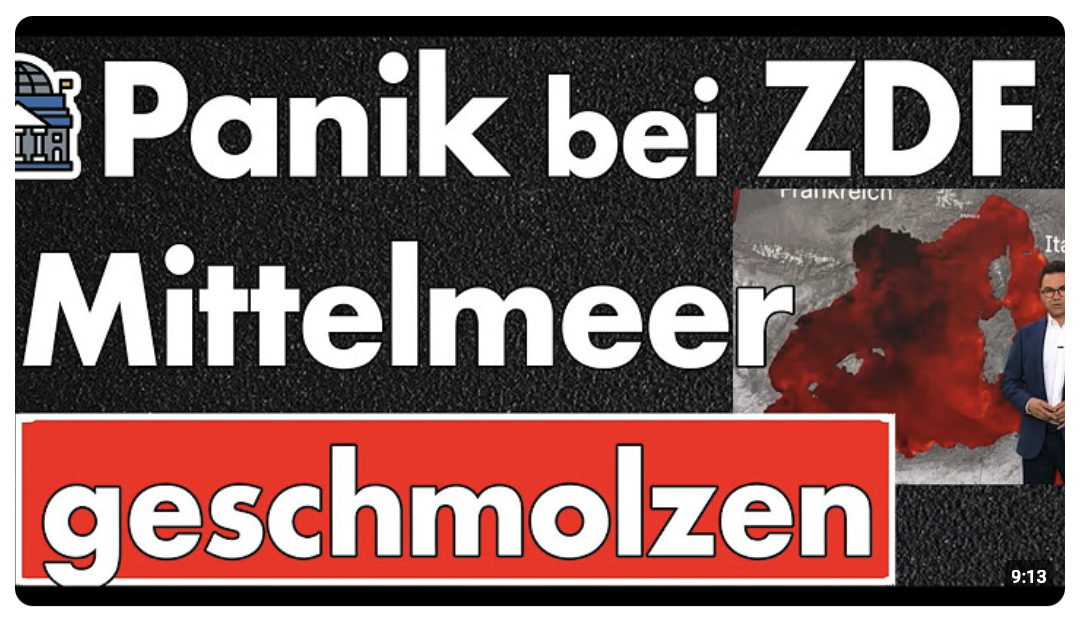 Panikstimmung bei der ARD & ZDF! Hitzesommer von 2003 hält weiter den Rekord!