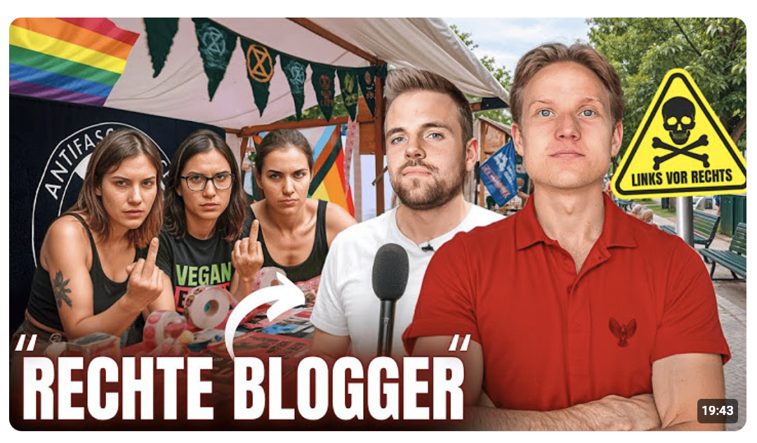 So reagieren linke Aktivisten auf uns…….