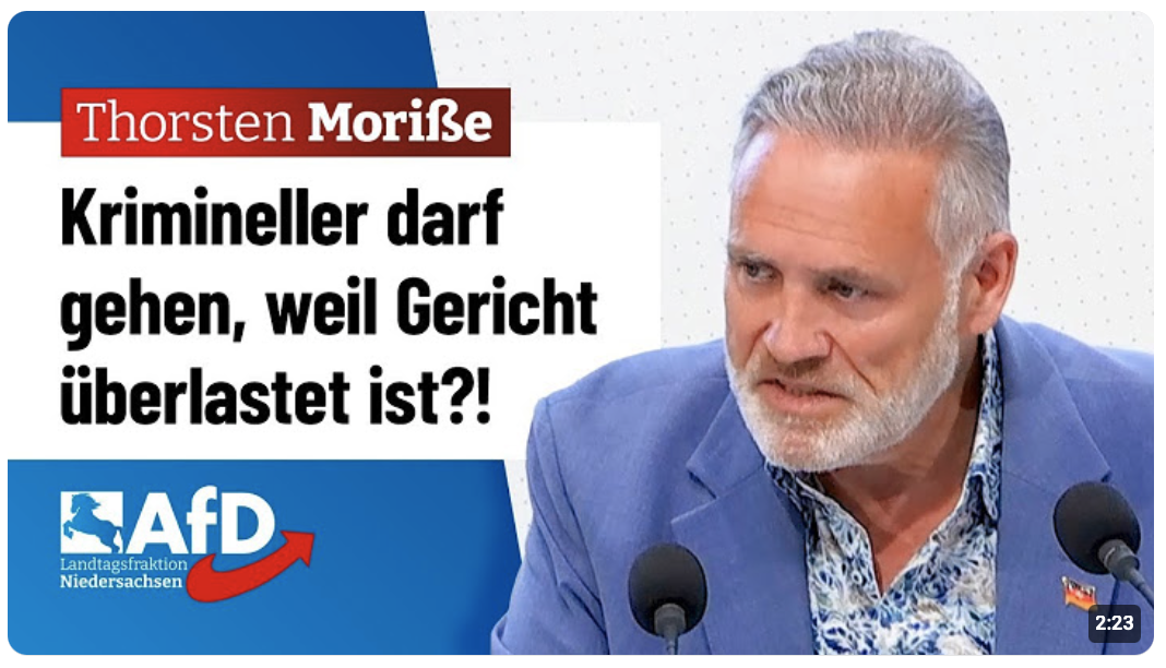 Krimineller darf gehen, weil Gericht überlastet ist?! – Thorsten Moriß