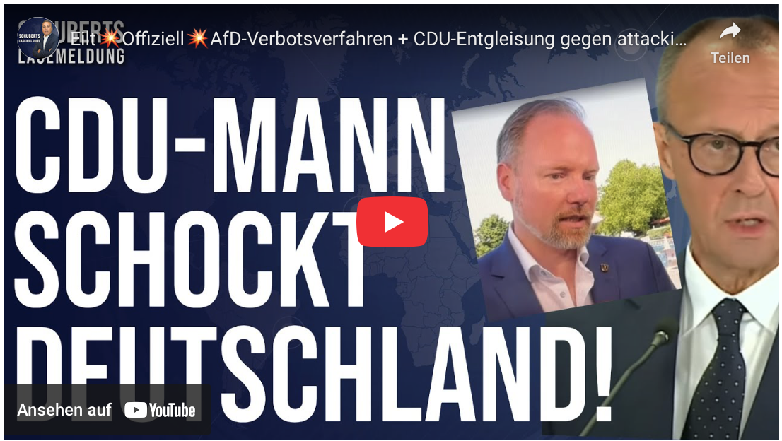 Eilt Offiziell AfD-Verbotsverfahren + CDU-Entgleisung gegen attackierte Mädchen + Deutschlands Ende