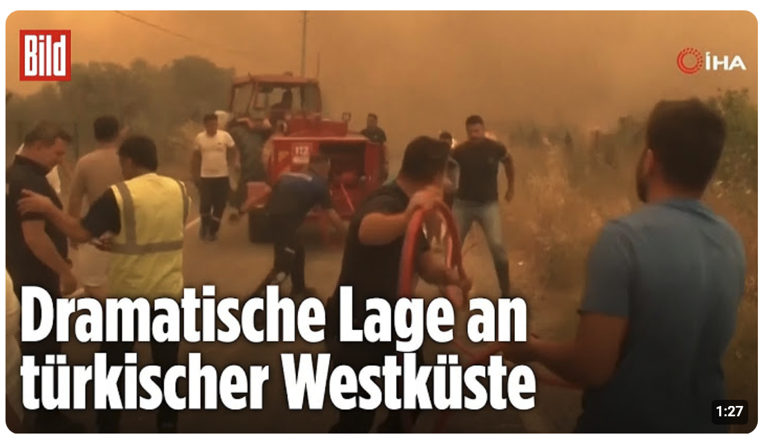 Brände in Izmir: Bewohner kämpfen gegen die Flammen