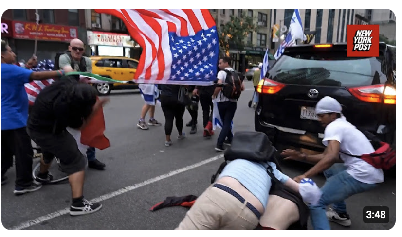 Bei Massenprotesten in New York City gegen US-Unterstützung für Israel kommt es zu Zusammenstößen