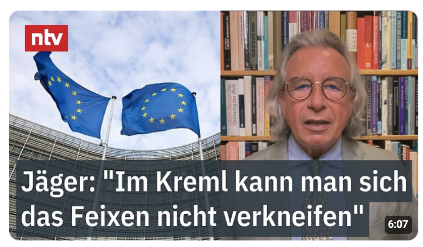 Jäger: „Im Kreml kann man sich das Feixen nicht verkneifen“ über EU-Sanktionspakete