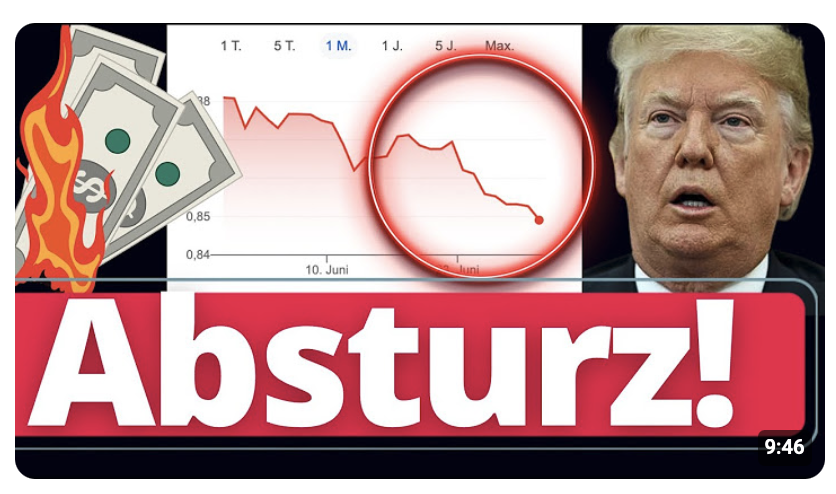 Massiver Absturz des Dollars: Raus aus US-Aktien!?
