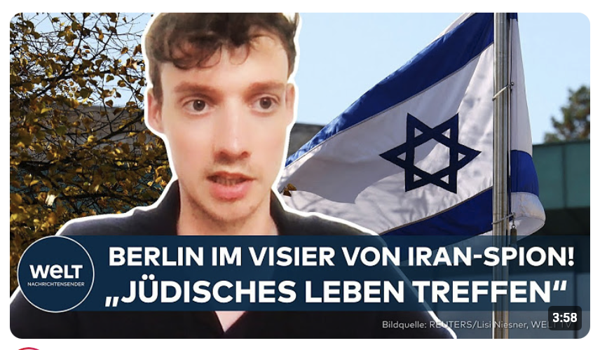 IRAN-SPION FESTNAHME: Darum soll Ali S. in Berlin jüdische Einrichtungen ausgespäht haben