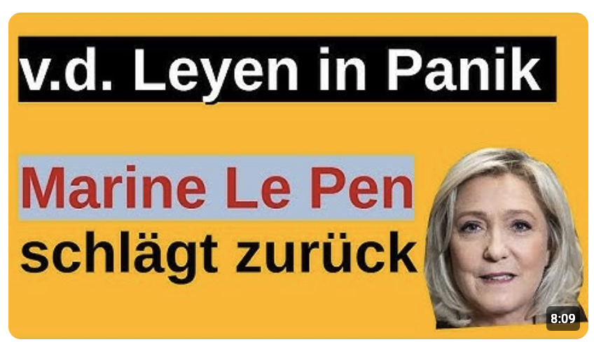 Frankreich Aufstand: Ursula von der Leyen hat nicht mit dem Wähler gerechnet, sie wird abgestraft!