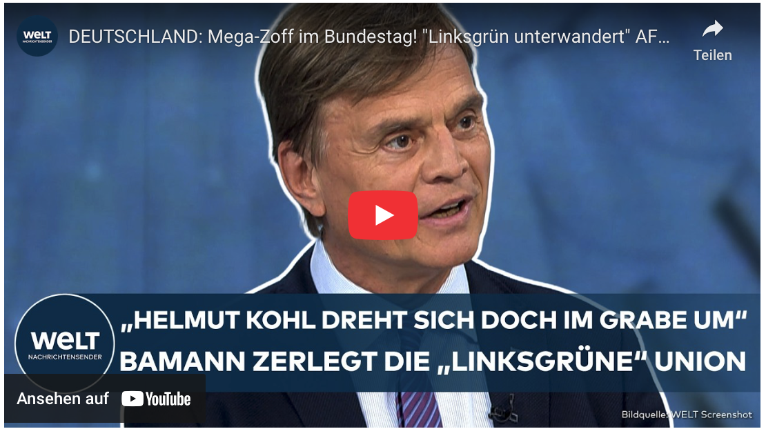 DEUTSCHLAND: Mega-Zoff im Bundestag! „Linksgrün unterwandert“ AFD-Baumann zerlegt die Merz-Union