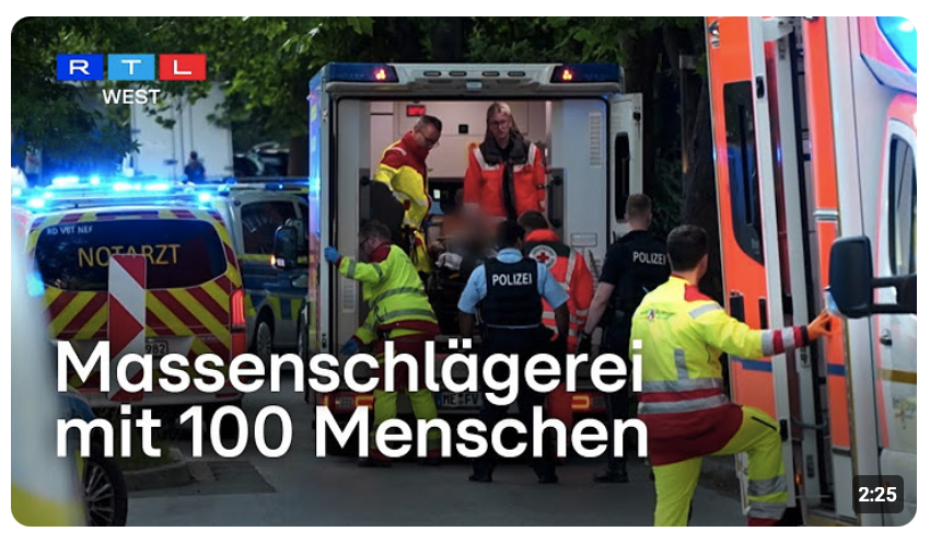 Massenschlägerei mit Schlagstöcken und Messern unter 100 Libanesen!