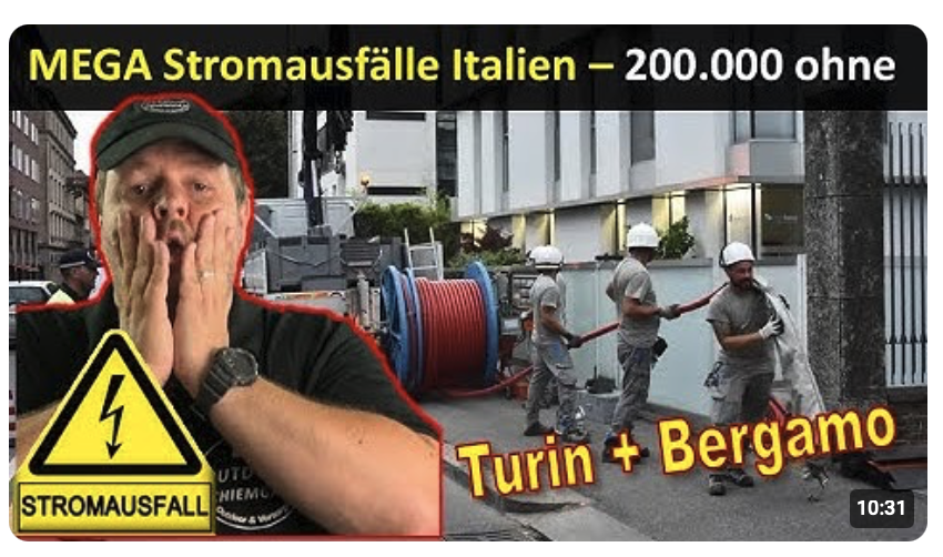 MEGA Stromausfälle in Italien – Großstadt wird zur Hölle