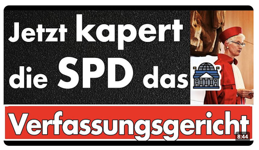 Angriff auf das Bundesverfassungsgericht! Die SPD möchte das Gericht kapern! Lässt es die CDU zu?