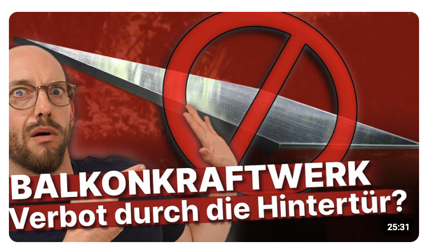 Verbot von Balkonkraftwerken durch die Hintertür? Neuer Irrsinn droht!