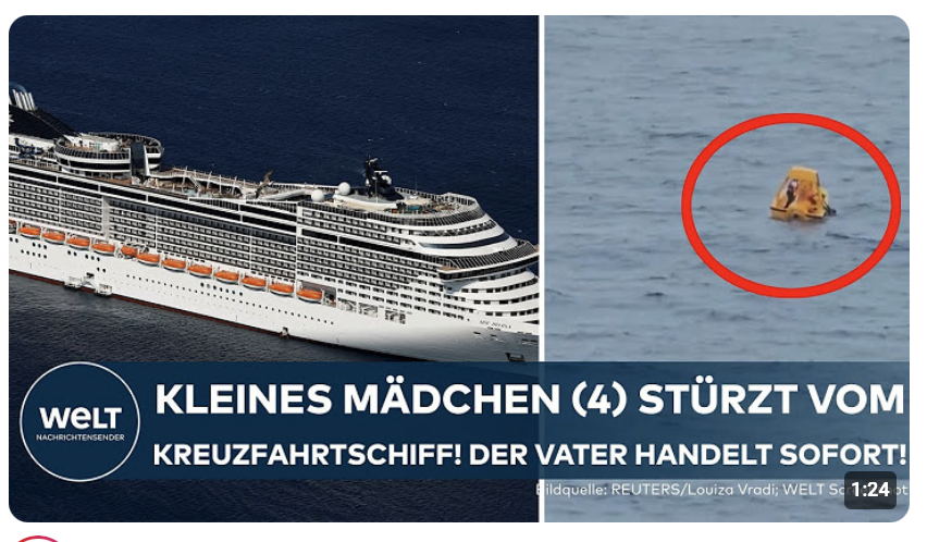 ATLANTIK-DRAMA: Kleines Mädchen stürzt vom Kreuzfahrtschiff „Disney Dream“ | Vater handelt sofort!