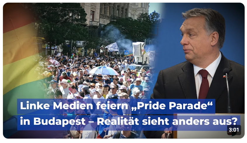 Linke Medien feiern „Pride Parade“ in Budapest – Realität sieht anders aus!