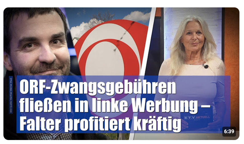 ORF-Zwangsgebühren fließen in linke Werbung!