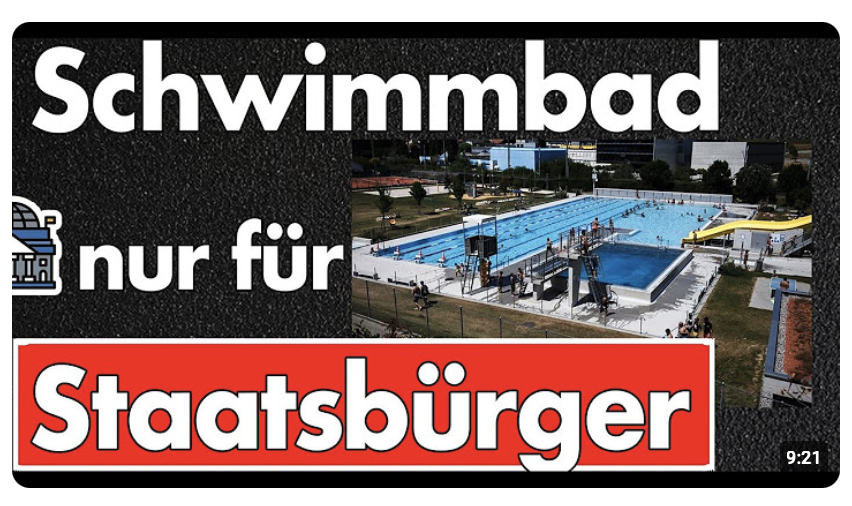Schwimmbad nur für Staatsbürger! – Gemeinde zieht die Zügel an!