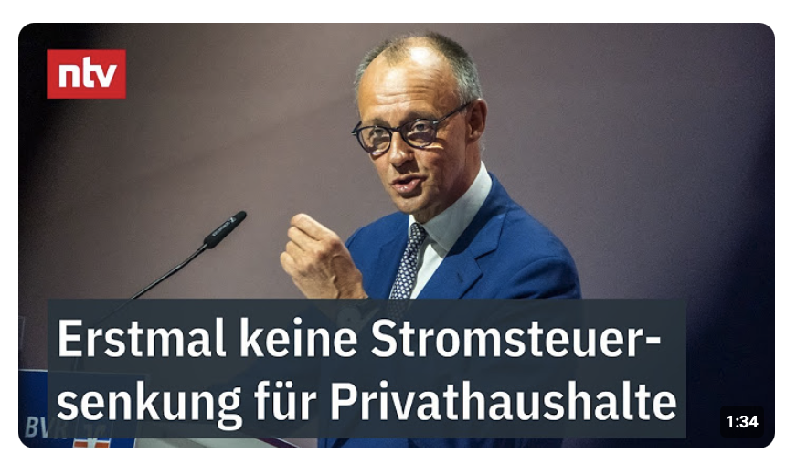 Koalition vertagt Stromsteuersenkung für Privathaushalte – Versprechen nicht eingelöst