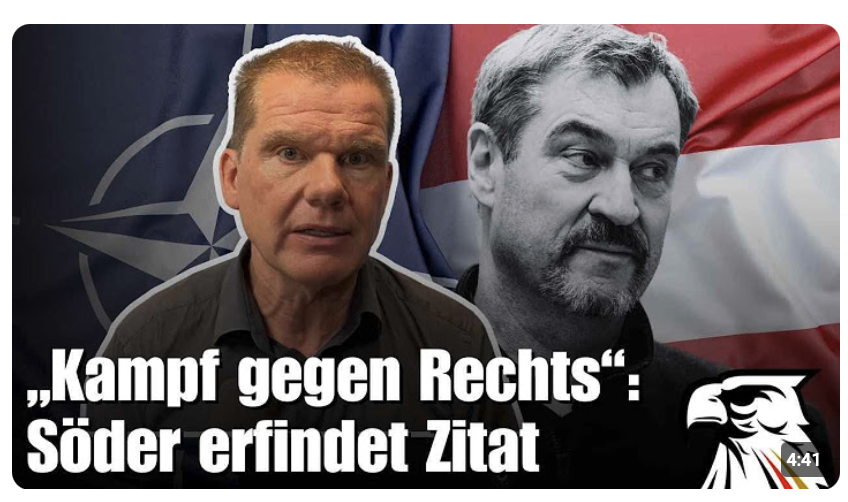 „Kampf gegen Rechts“: Söder erfindet Zitat – FPÖ: „Söder brabbelt Unsinn!“