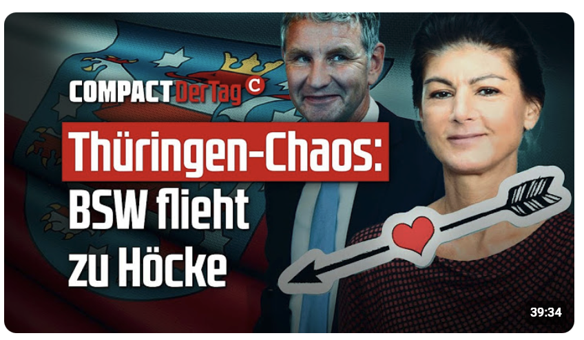 Thüringen-Chaos: BSW flieht zu Höcke!