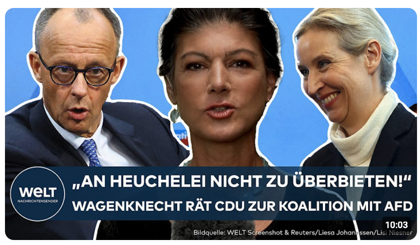 SAHRA WAGENKNECHT: „Großes Politversagen“? BSW-Chefin rät der CDU zur Koalition mit der AfD!