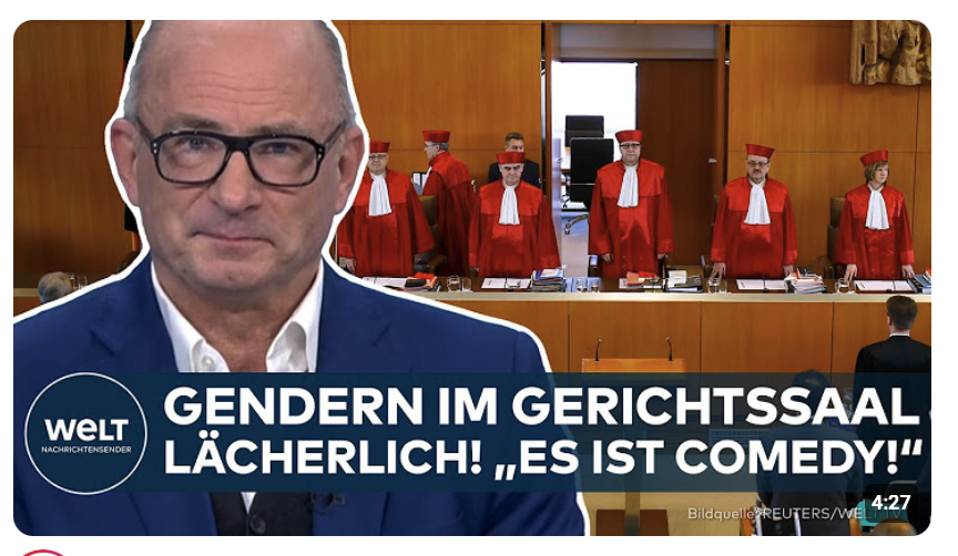 GERICHTE: Justiz unter Sprachdiktat? Warum Gendern vor Gericht zur Gefahr für den Rechtsstaat wird