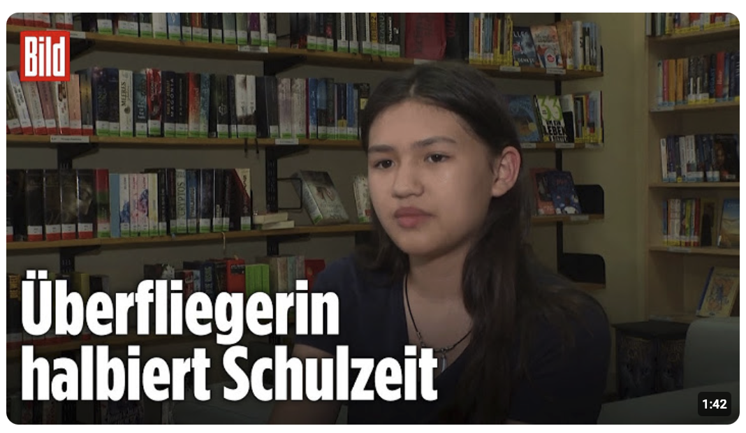 Lina (11) ist Deutschlands jüngste Abiturientin