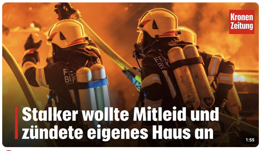 Stalker wollte Mitleid und zündete eigenes Haus an 