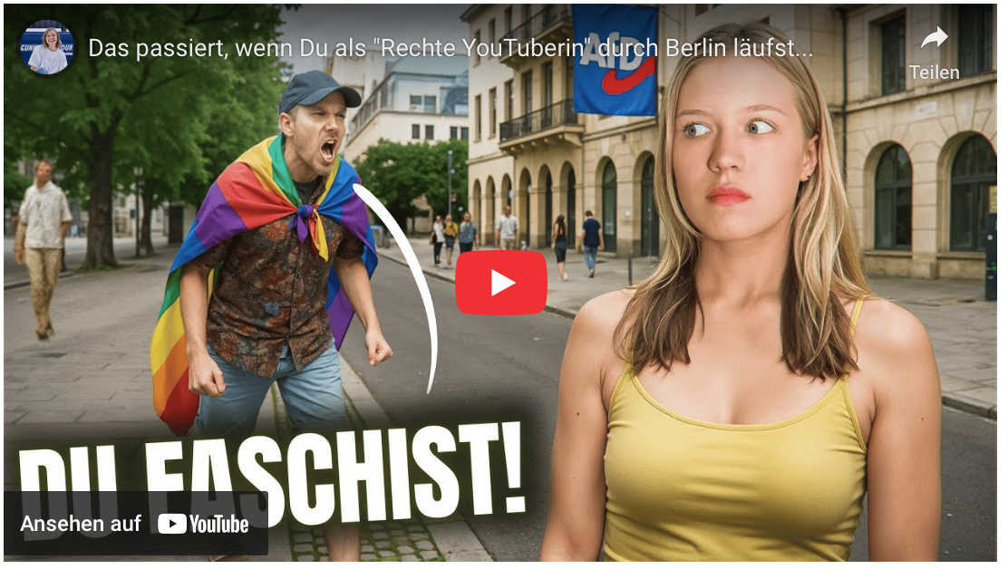 Das passiert, wenn Du als „Rechte YouTuberin“ durch Berlin läufst…