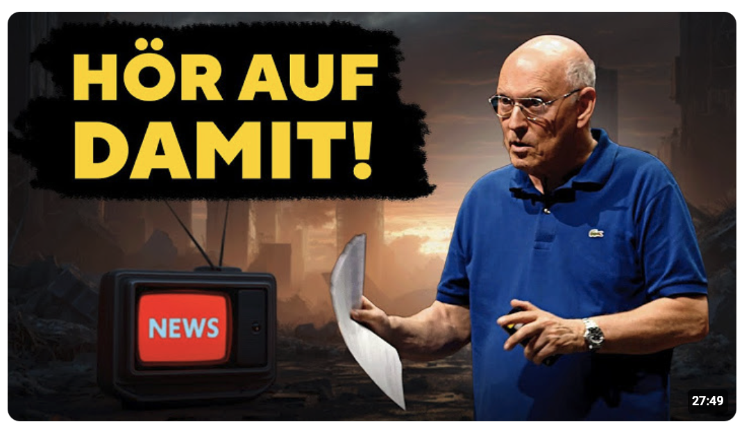 Exklusiv: Wie man in einer verrückten Welt gelassen bleibt – Vortrag von Horst Lüning