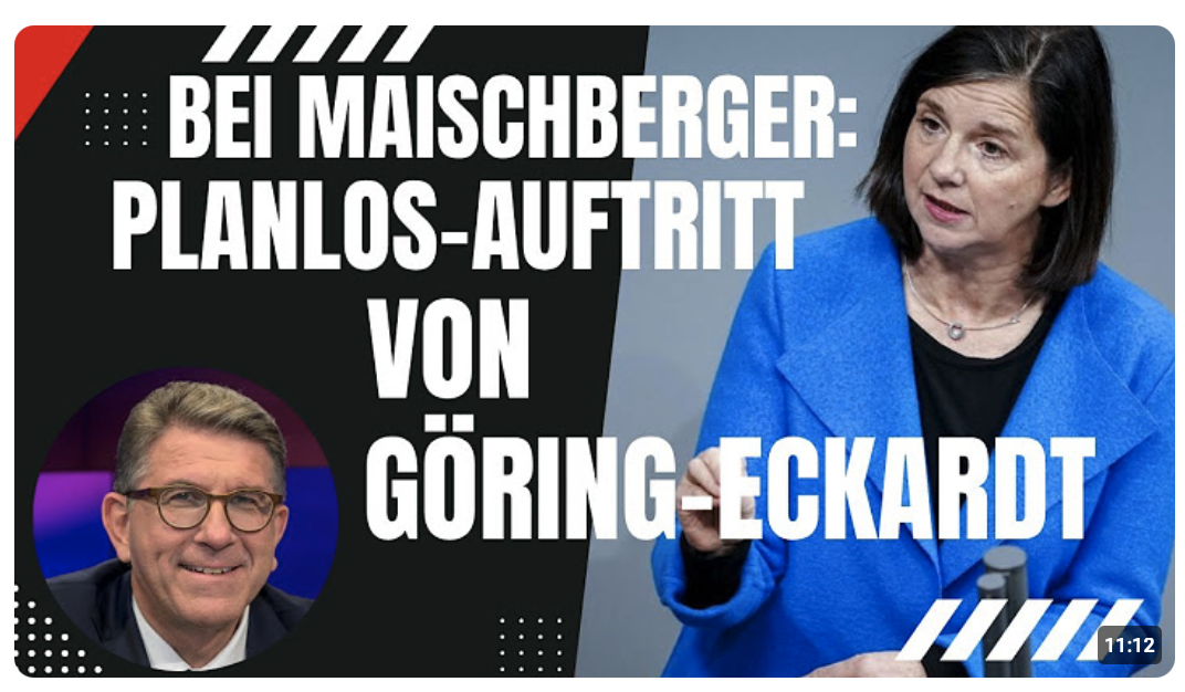 Bei Maischberger: Wolfram Weimer widerspricht Kathrin Göring-Eckardt heftig!