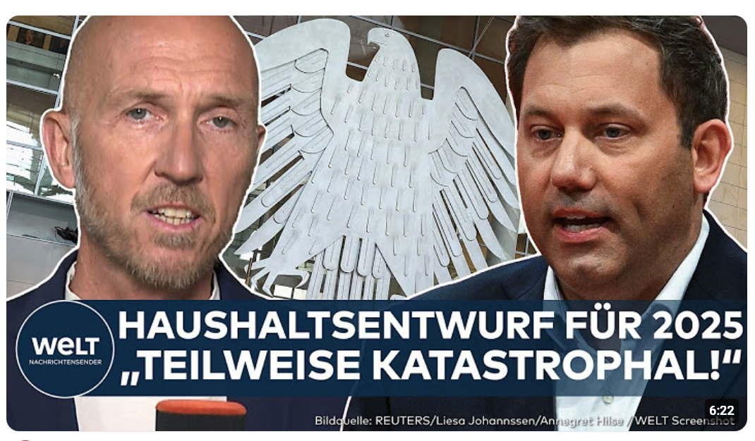 BUNDESTAG: „Das ist teilweise katastrophal!“ Klingbeil stellt Entwurf für Haushalt 2025 vor