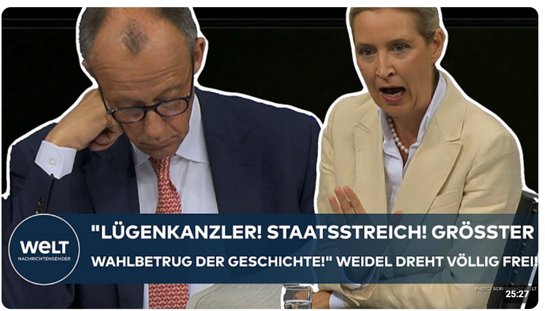 BERLIN: „Lügenkanzler! Staatsstreich! Größter Wahlbetrug der Geschichte!“ Weidel feuert gegen Merz!