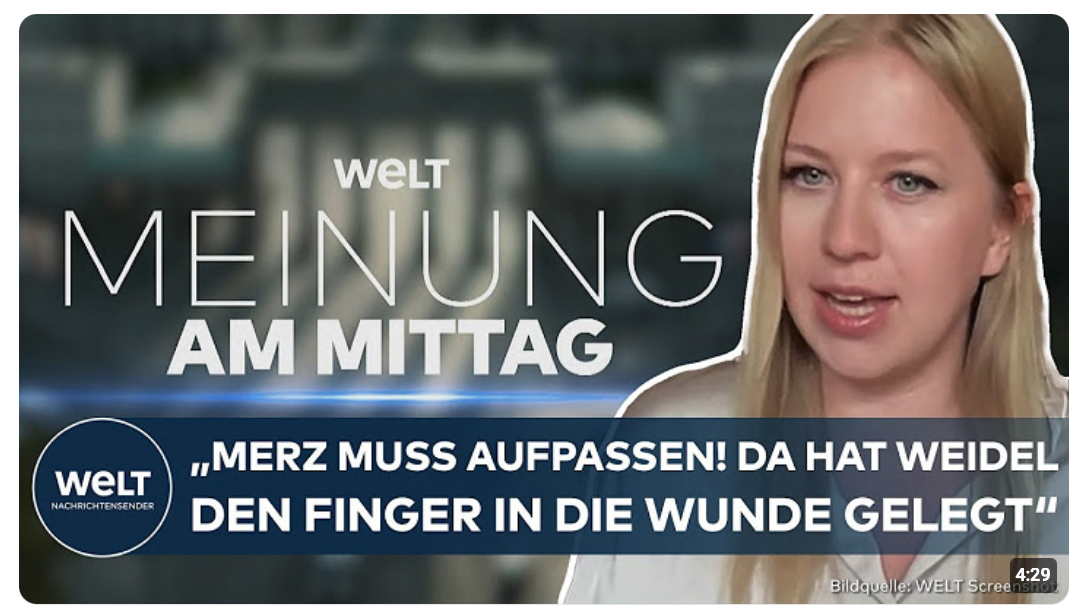 BUNDESTAG: Merz muss aufpassen! „Da hat Alice Weidel den Finger in die Wunde gelegt“ 