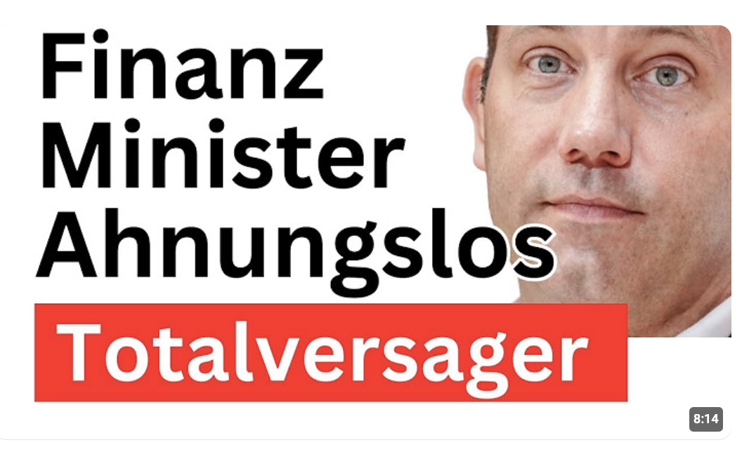 Klingbeil weiß nicht, was Zinsen sind 