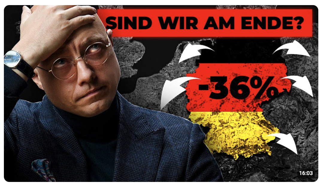 Deutsche Wirtschaft kritisch! DAX kurz vor 36% Korrektur?