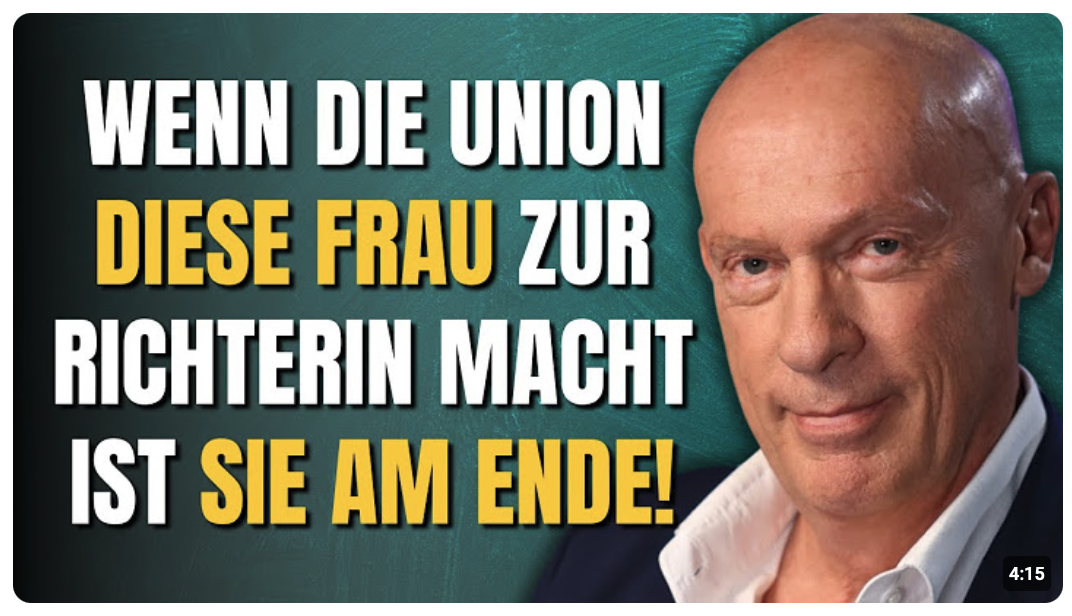 Steinhöfel packt aus: Dieser Richter Deal wäre der Sargnagel der Union!