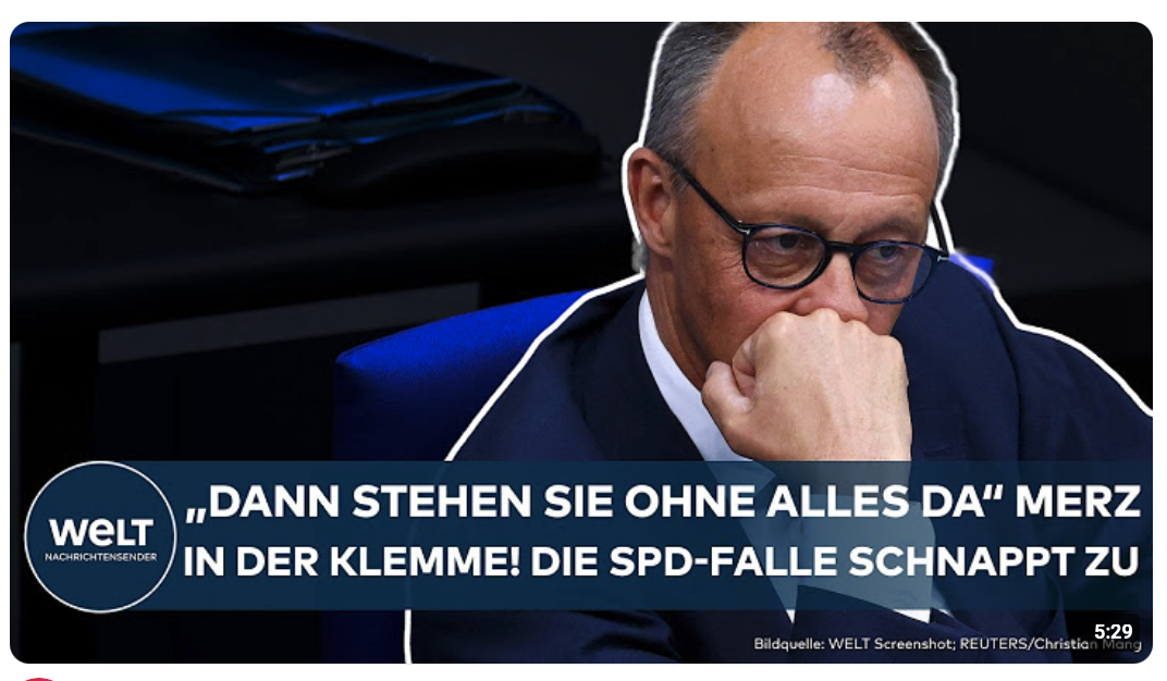 DEUTSCHLAND: „Dann stehen sie ohne alles da!“ Kanzler Merz in der Klemme! Die SPD-Falle schnappt zu