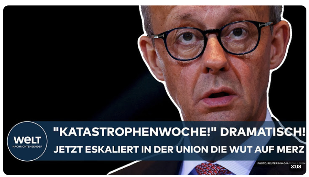DEUTSCHLAND: „Katastrophenwoche!“ Dramatisch! Jetzt eskaliert in der Union die Wut auf Kanzler Merz!