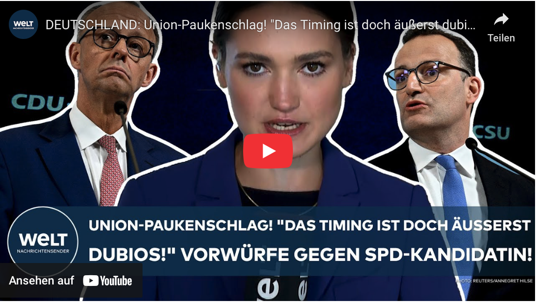 DEUTSCHLAND: Union-Paukenschlag! „Das Timing ist doch äußerst dubios!“ Vorwürfe gegen SPD-Kandidatin